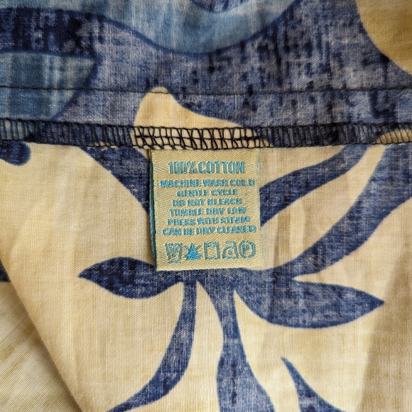 Kai Clothing Sleeveless Zippered Sheath Blue Tropical Dress - Size XS - Picture 6 of 6